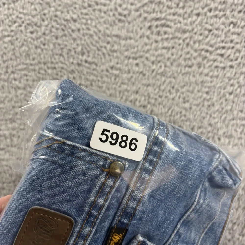 VINTAGE Wrangler 47 MWZ Jeans Mens 36x30 (Fits 35x29) Cowboy Cut Blue Cotton